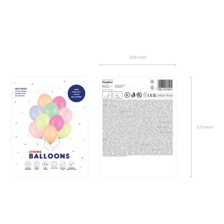 Erős Lufi 30cm - Mix (10 db)