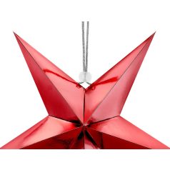 Papír Csillag - 30 cm Piros