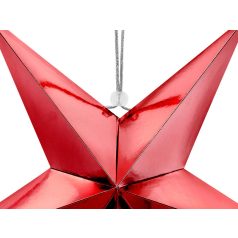 Papír Csillag - 45 cm Piros