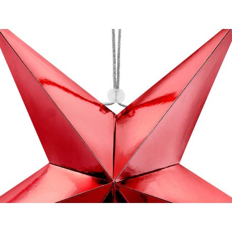 Papír Csillag - 45 cm Piros