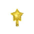 Csillag fólia lufi 10 cm arany (25 db)