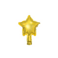 Csillag fólia lufi 10 cm arany (25 db)