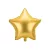 Csillag forma fólia lufi 48 cm arany