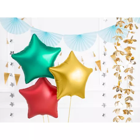 Csillag forma fólia lufi 48 cm arany