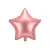 Csillag forma fólia lufi 48 cm rózsaarany