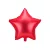 Csillag forma fólia lufi 48cm piros