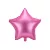 Csillag forma fólia lufi 48 cm rózsaszín