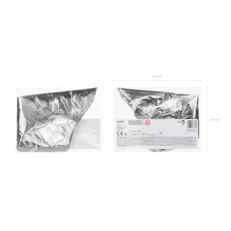 Csillag fólia lufi 21 cm ezüst (25 db)