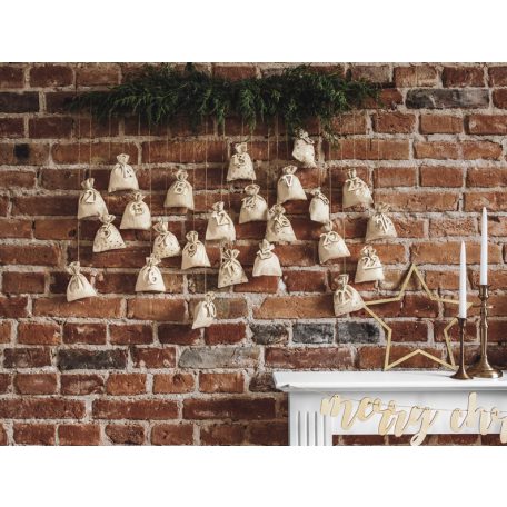 Fa függő díszek – Csillagok, csillogó arany (3 db)