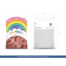 Szivárvány léggömb 23cm Metál rózsaarany (100 db)