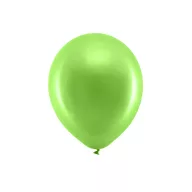 Szivárvány léggömb 30cm Metál világoszöld (100 db)