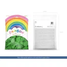 Szivárvány léggömb 30cm Metál világoszöld (100 db)