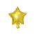 Csillag fólia lufi 21 cm arany (25 db)
