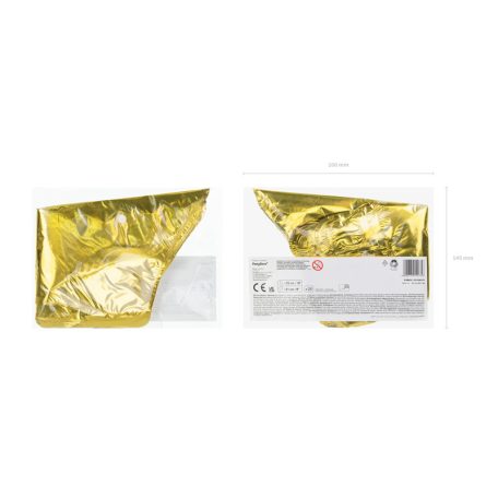 Csillag fólia lufi 21 cm arany (25 db)