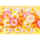 Pohárjelölő / Pohárdísz virág (10 db)