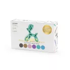 Fényes modellező lufik pumpával – vegyes színek, 130 cm (30 db)