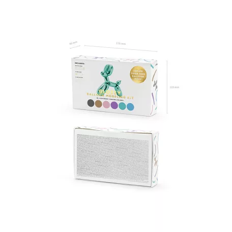 Fényes modellező lufik pumpával – vegyes színek, 130 cm (30 db)