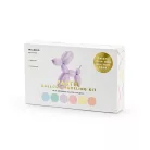 Pasztell modellező lufik pumpával – vegyes színek, 130 cm (30 db)