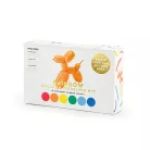 Szivárvány színű modellező lufik pumpával – vegyes színek, 130 cm (30 db)