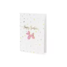 Születésnapi üdvözlőlap „Lufi kutya” kitűzővel