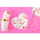 Szalvéta szív alakú - Girl power (20 db)