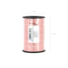 Műanyag szalag lufikhoz rózsaarany (5mm / 225m)