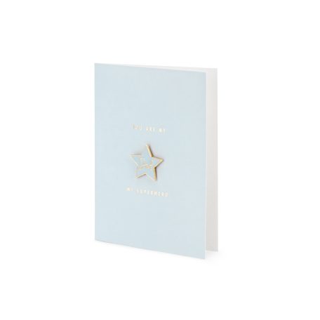 Üdvözlőlap „Dad” kitűzővel