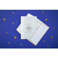 Üdvözlőlap „Dad” kitűzővel