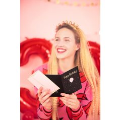   Születésnapi üdvözlőlap „30” számú lufi kitűzővel