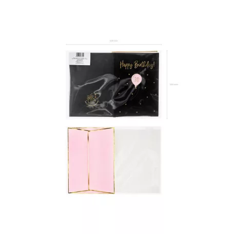 Születésnapi üdvözlőlap „30” számú lufi kitűzővel