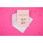 Üdvözlőlap karkötőkkel „Best Friends”