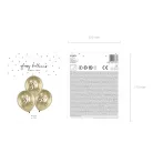 Fényes léggömb 30cm 30 arany (6 db)