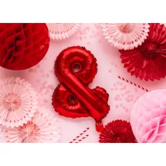 Fólia lufi ''&'' 35cm piros