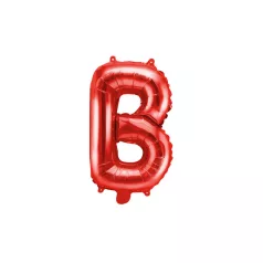 "B" betű fólia lufi 35cm piros