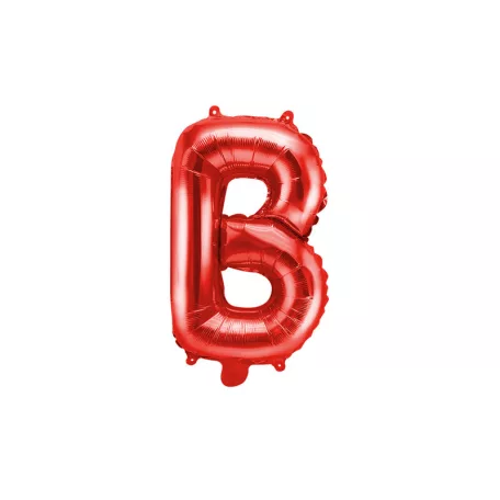"B" betű fólia lufi 35cm piros