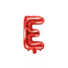 "E" betű fólia lufi 35cm piros