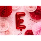 "E" betű fólia lufi 35cm piros