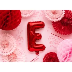 "E" betű fólia lufi 35cm piros