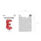 "E" betű fólia lufi 35cm piros