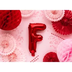 "F" betű fólia lufi 35cm piros
