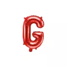 "G" betű fólia lufi 35cm piros