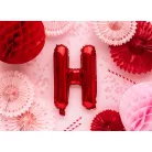 "H" betű fólia lufi 35cm piros