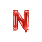 "N" betű fólia lufi 35cm piros