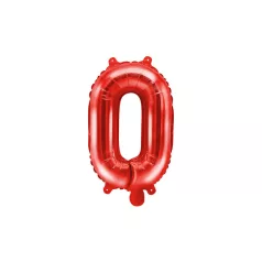 "O" betű fólia lufi 35cm piros