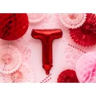 "T" betű fólia lufi 35cm piros