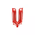 "U" betű fólia lufi 35cm piros