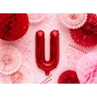 "U" betű fólia lufi 35cm piros