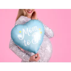 Fólia lufi "Mom to Be" felirattal, kék