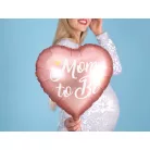 Fólia lufi "Mom to Be" felirattal, rózsaszín