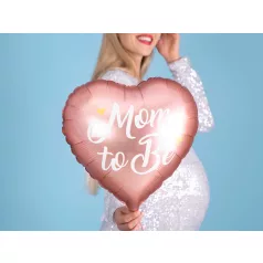 Fólia lufi "Mom to Be" felirattal, rózsaszín